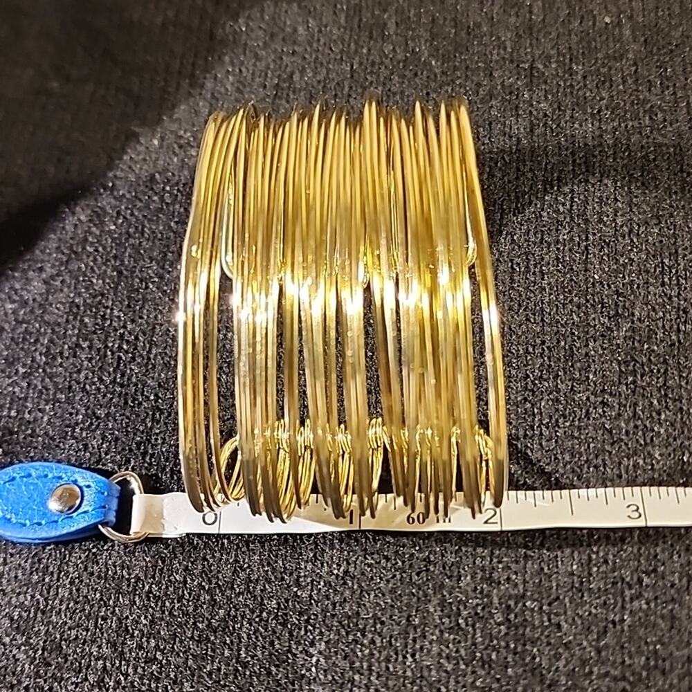 Multi Strand Wire Cuff Bracelet